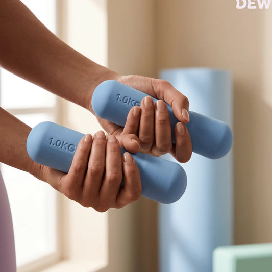 DEWI Fitness Weights - Sky 2kg pair - DEWI Pilates & Barre Weights